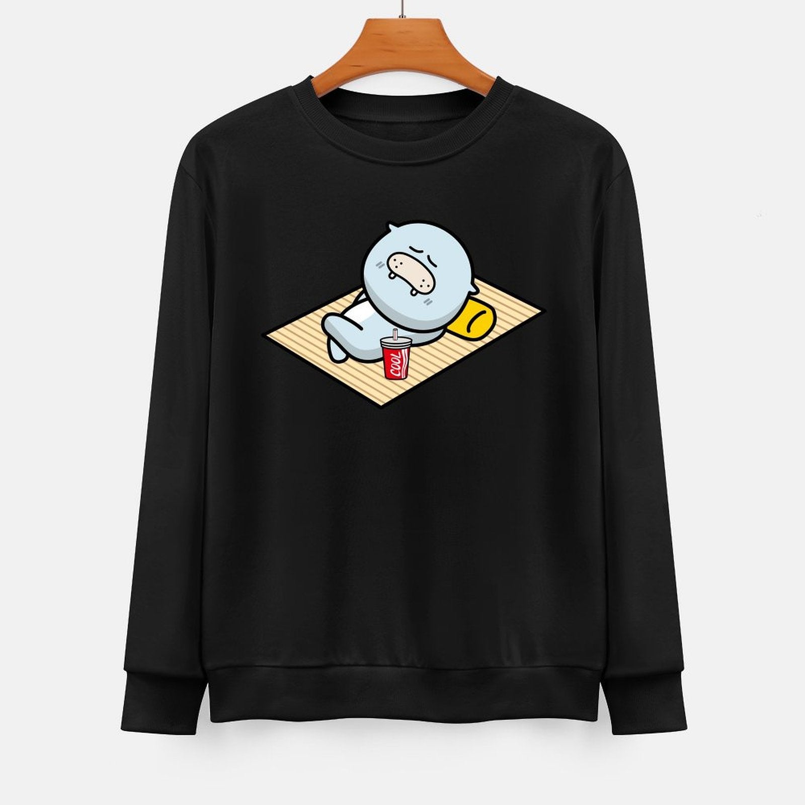 Front Patterned Long Sleeve TopSoftFeel Chill